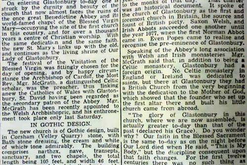 1940 Account of Opening of Present Church